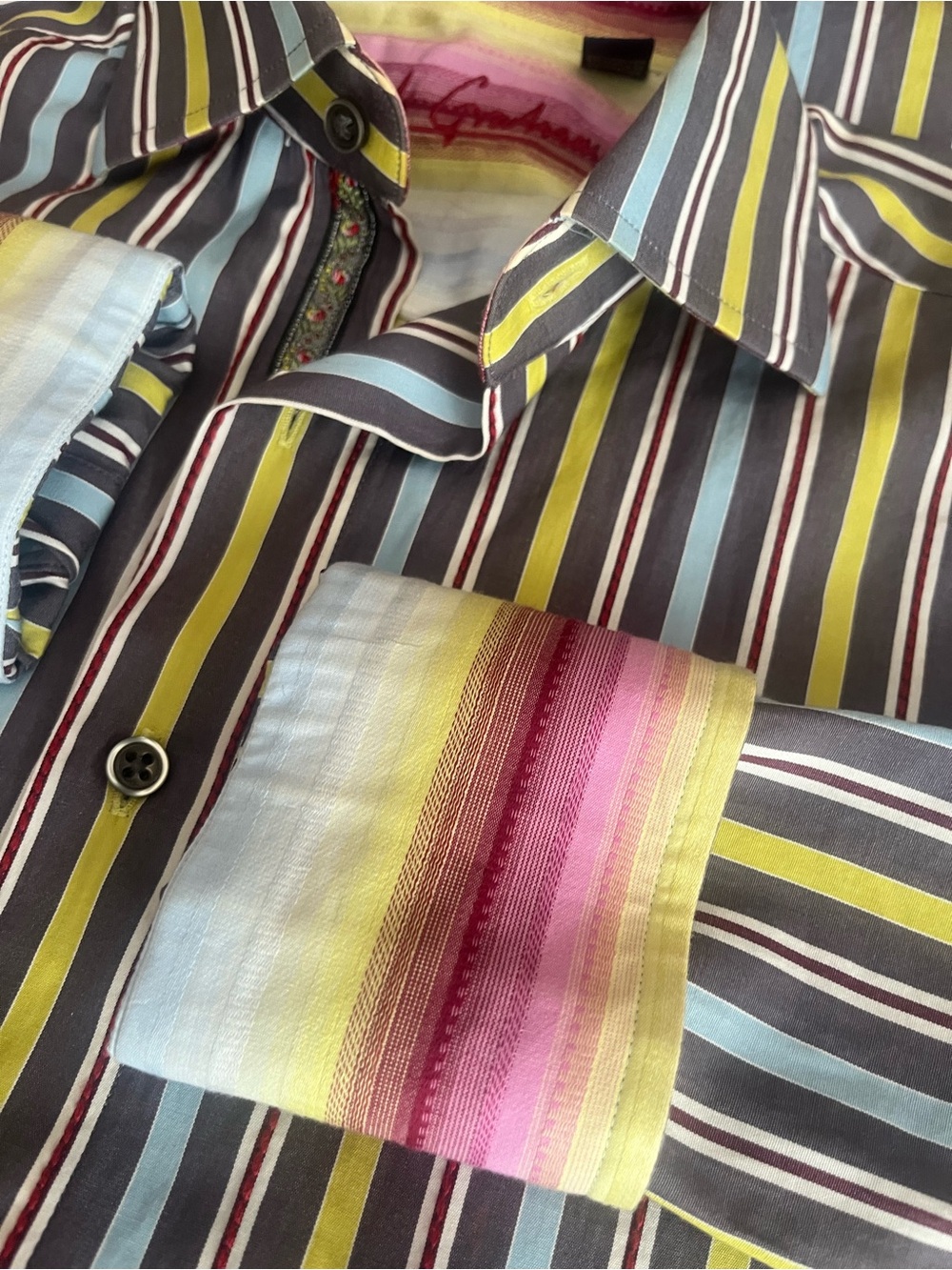 Robert Graham Multi-Stripe Button-Down Shirt - Picture 10 of 16